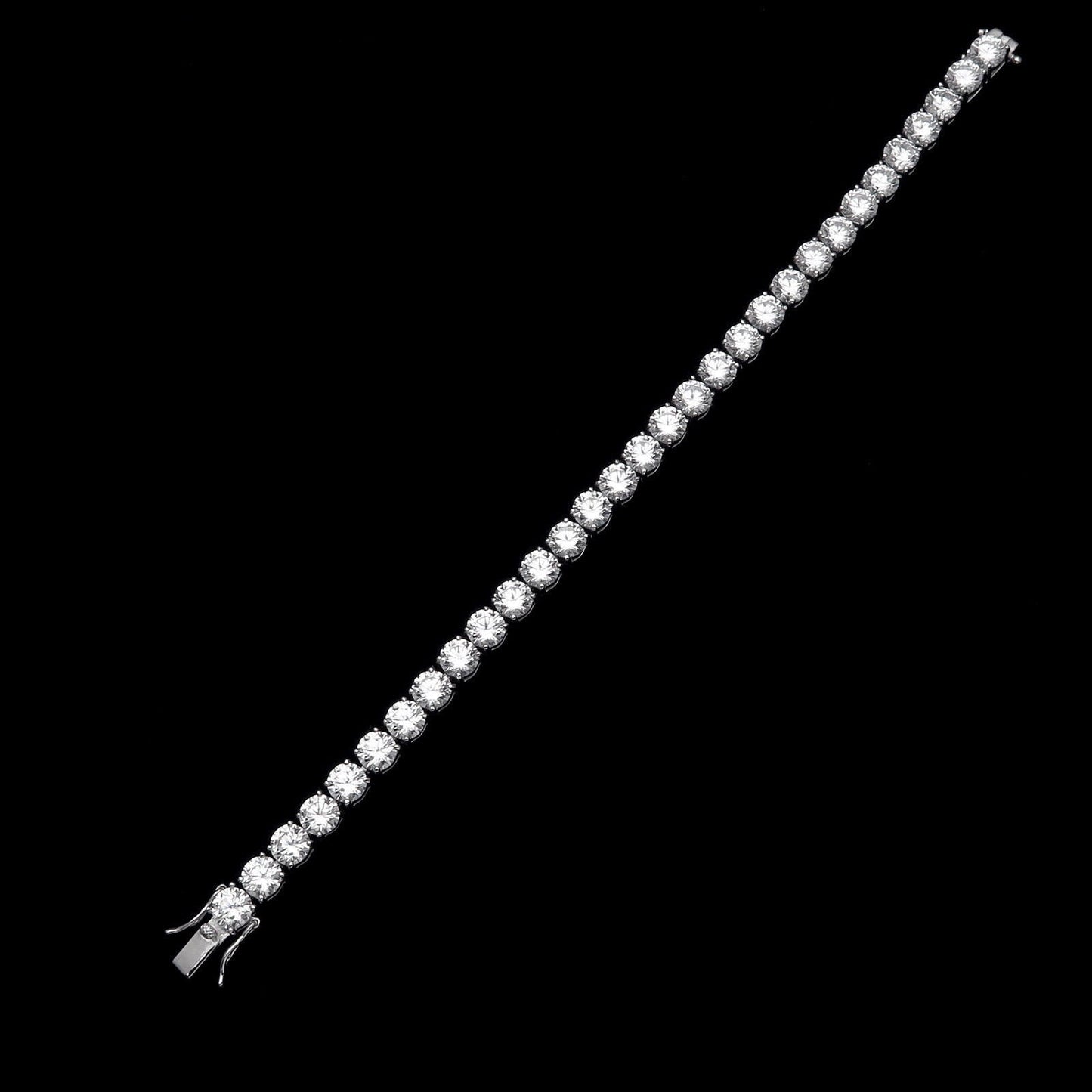Tennis Bracelet 5mm 20.00TCW Round Cut Created Diamond 925 Sterling Silver