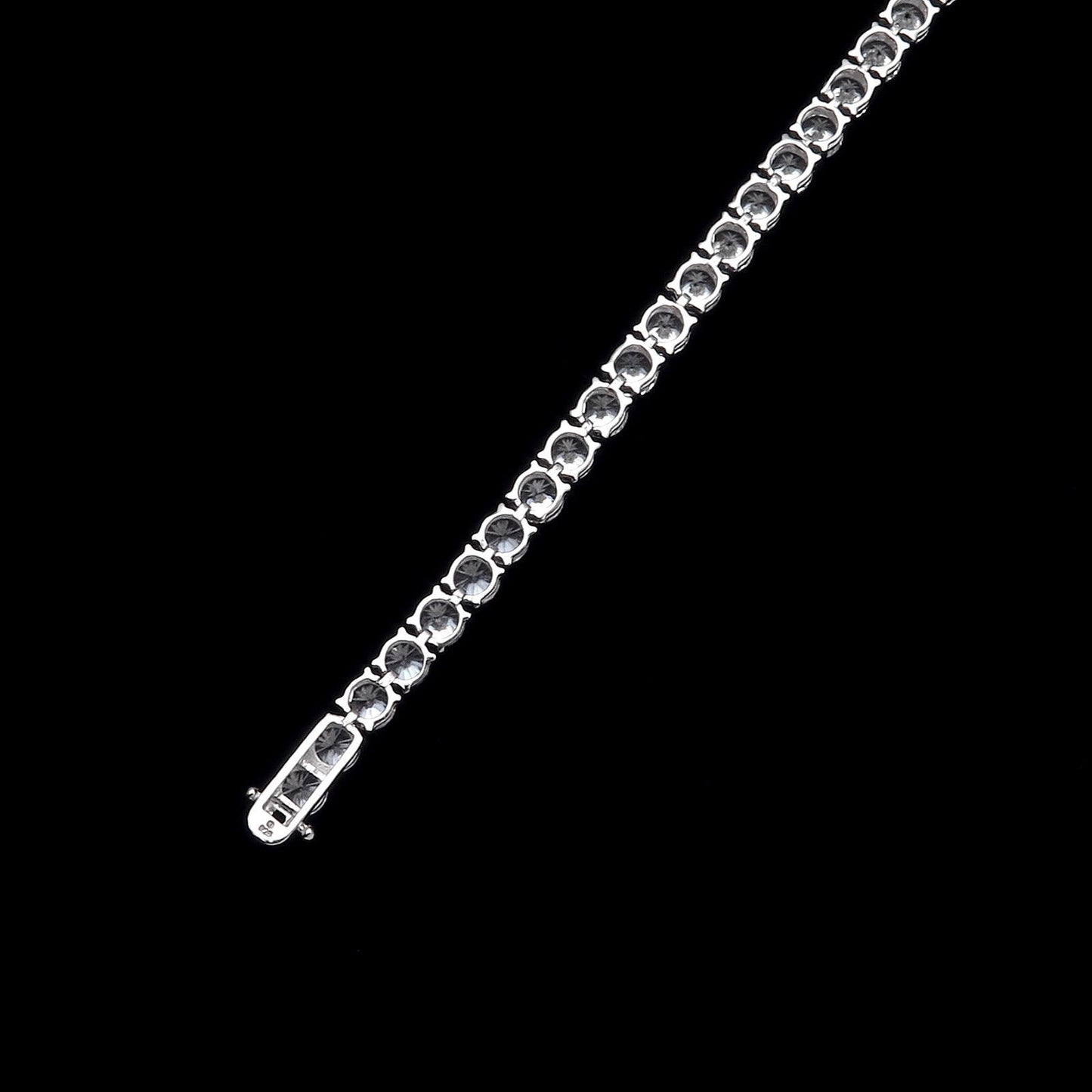 Tennis Bracelet 5mm 20.00TCW Round Cut Created Diamond 925 Sterling Silver