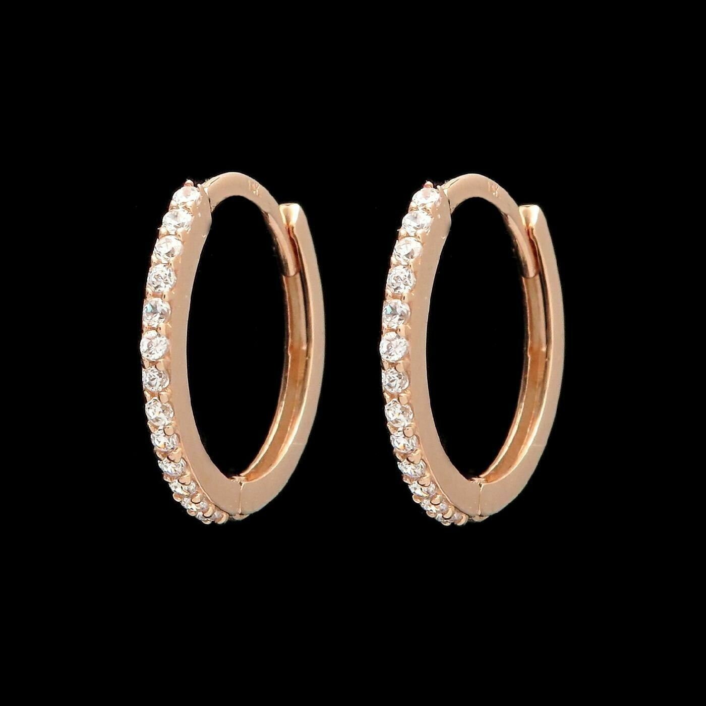 0.12 TCW Created Diamond Huggie Hoop Earrings Solid 14K Yellow White Rose Gold or Sterling silver 925 Round VVS1