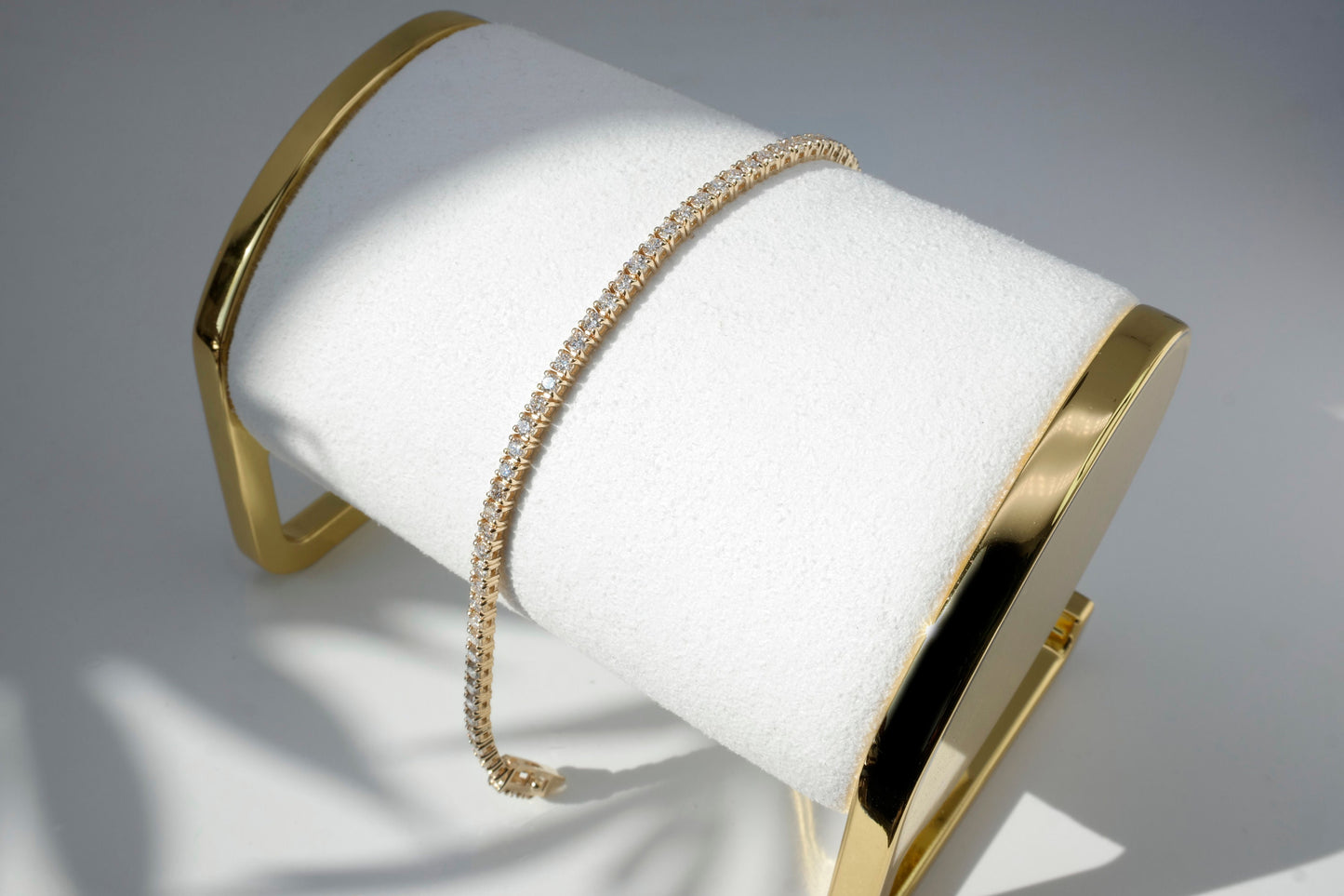 Lab-Grown Diamond Tennis Bracelet 1.5mm/1.75mm/2mm/2.4mm 1.23-4.85TCW Round 14k Yellow/White/Rose Gold, for men, for women, wedding
